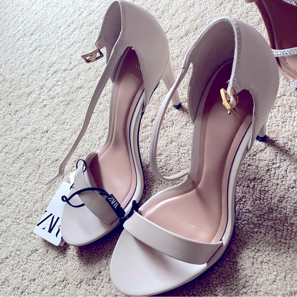 Cream Zara heels